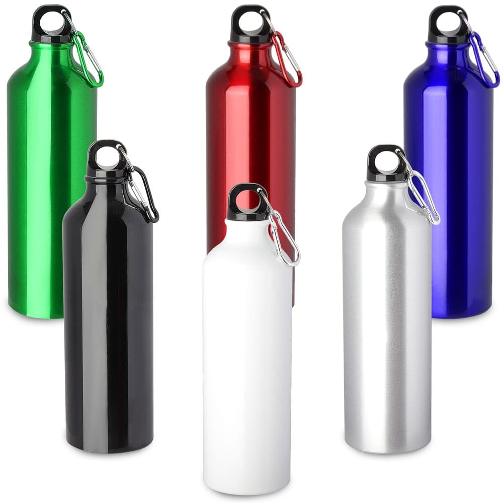 Garrafa de Alumínio 750 ml com Mosquetão Personalizada