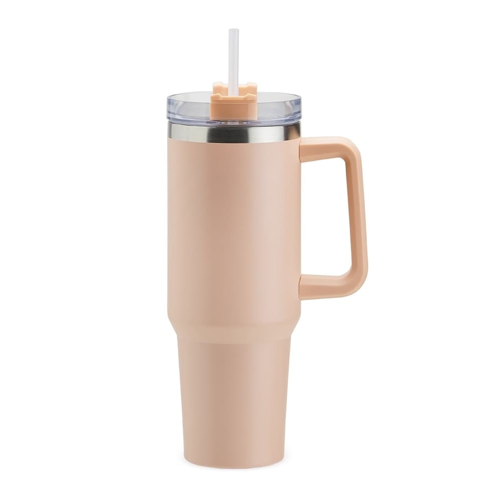 Caneca Térmica de Inox 1,2L com Canudo Personalizada - segunda imagem