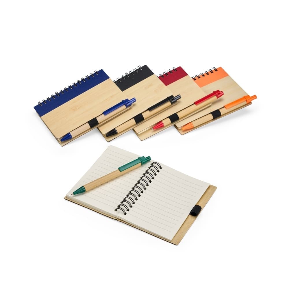 Bloco de Anotações em Bambu com Pauta Promocional