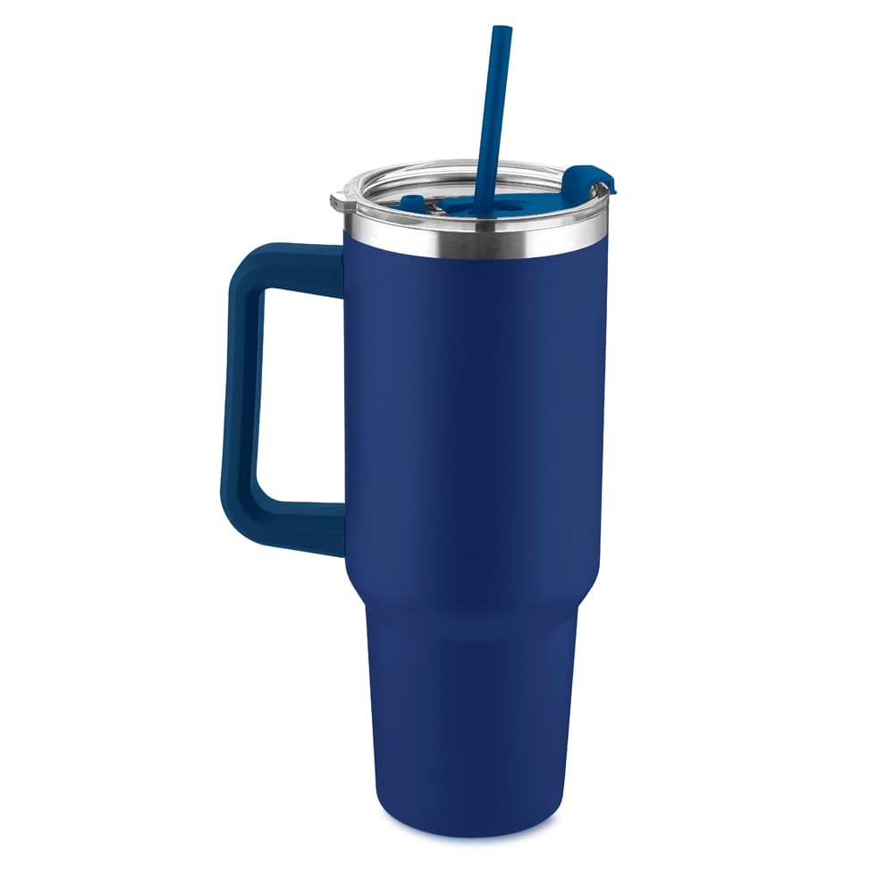 Caneca Térmica de Inox 1,3 L com Tampa e Canudo Personalizada - segunda imagem