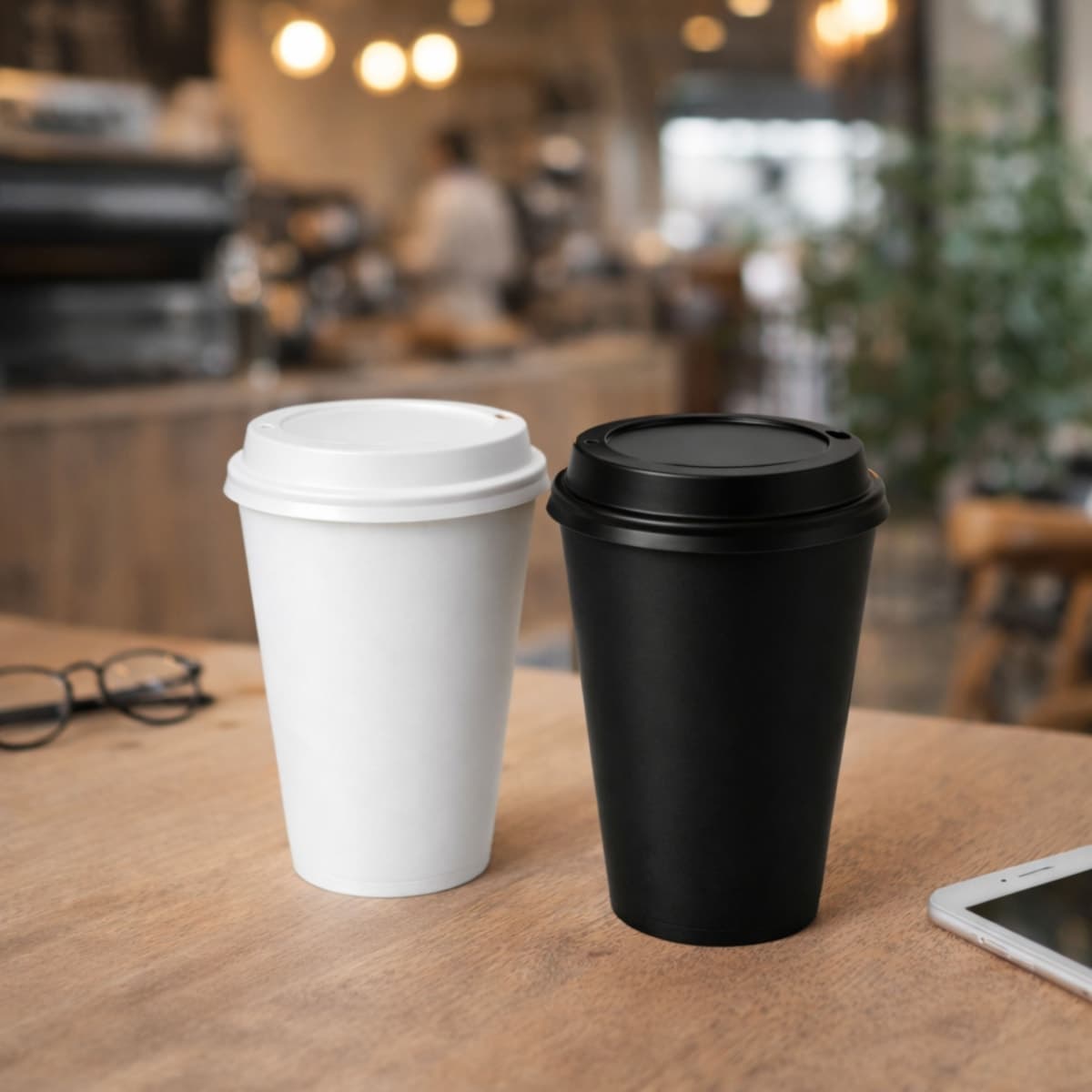 Copo Plástico com Tampa de Café 450ml Personalizado - segunda imagem