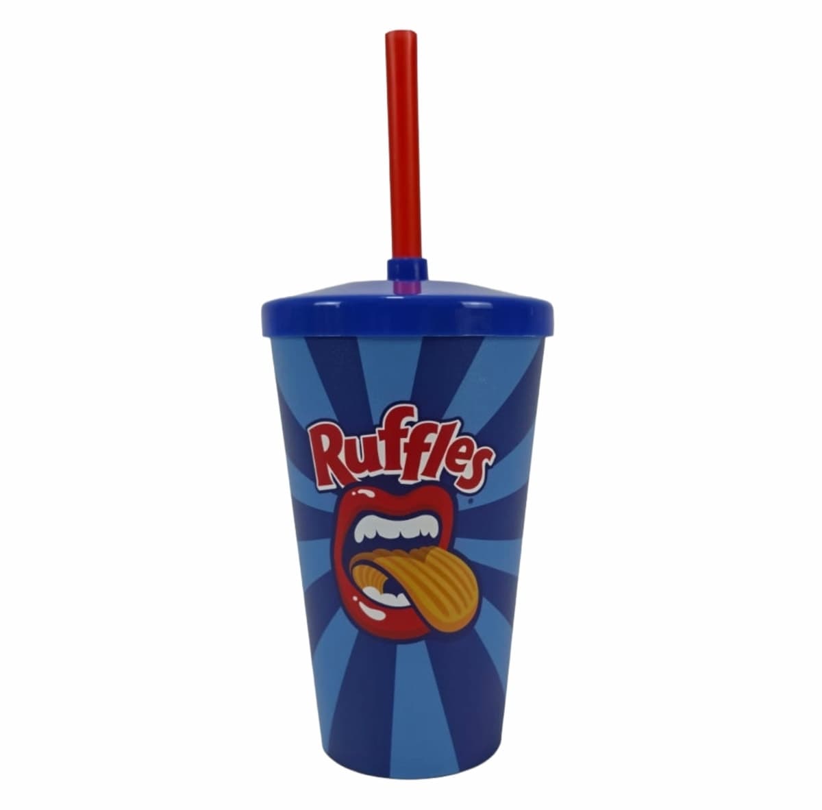 Copo Plástico 550ml com Tampa e Canudo Personalizado