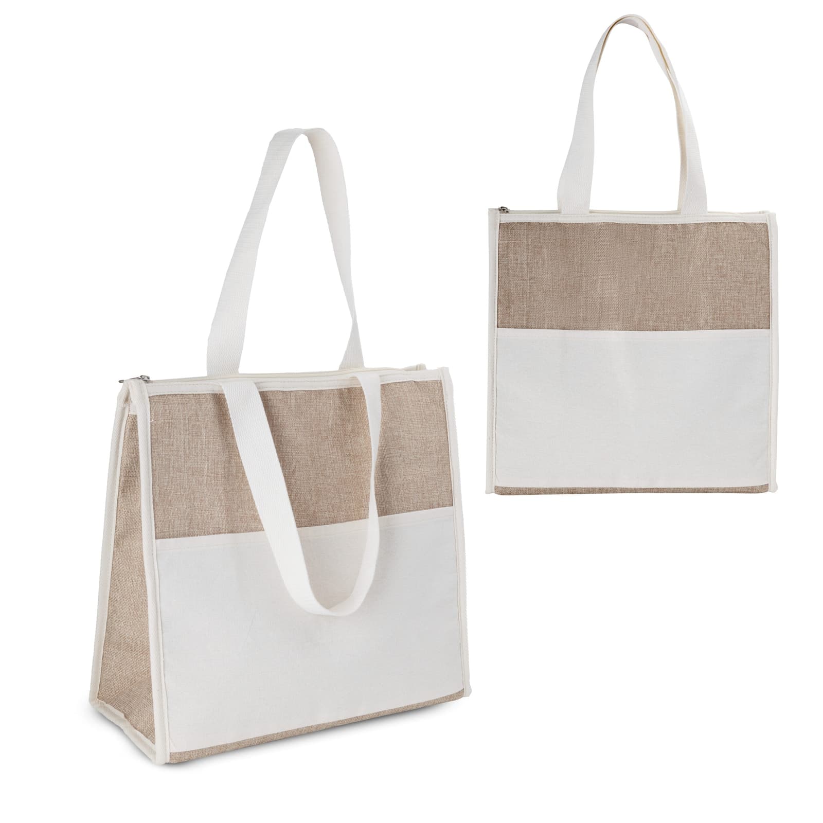 Bolsa Térmica 18L em Algodão e Juta Sintética Personalizada