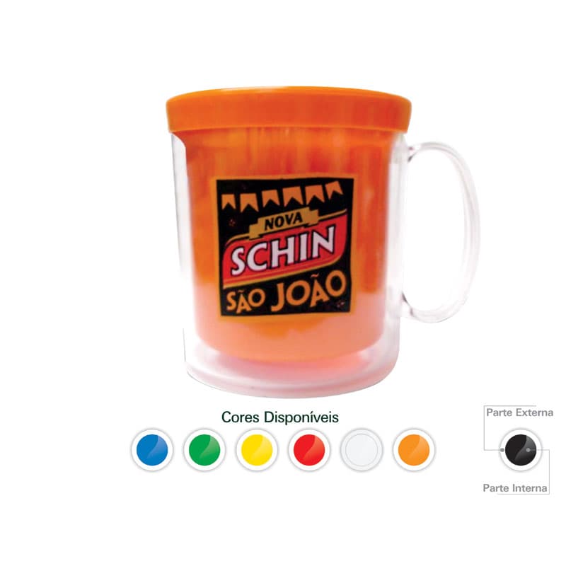 Caneca térmica cristal color 300ml personalizada - segunda imagem