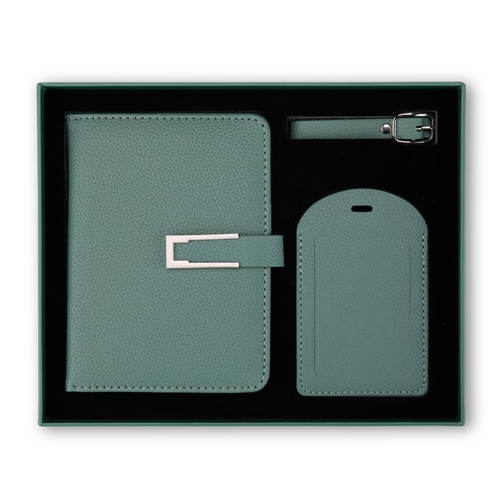 Kit Viagem Porta-Passaporte e Tag de Bagagem Personalizado
